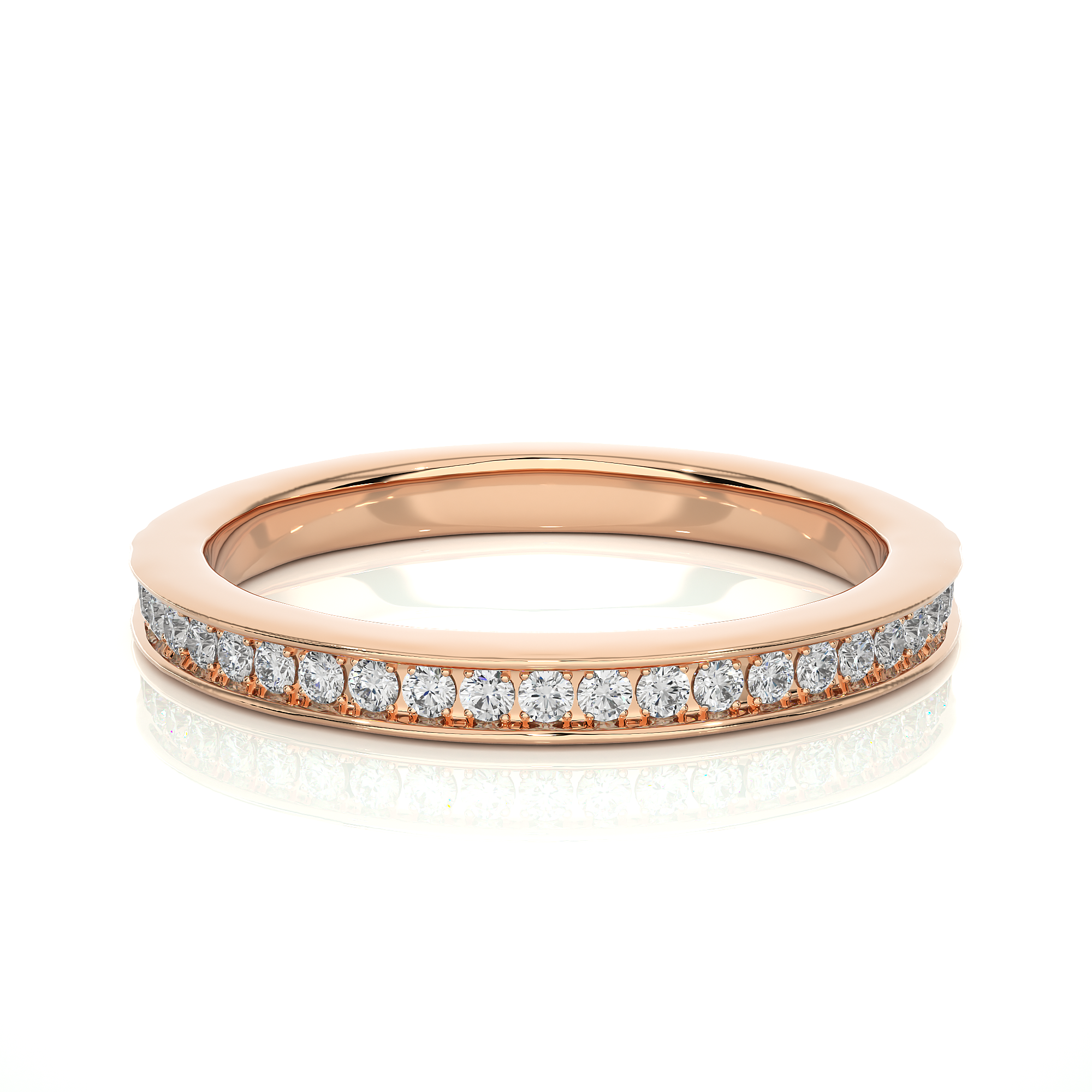 0.19 Carat H Color VS1 Clarity Diamond Studded Natural Diamond Ring.